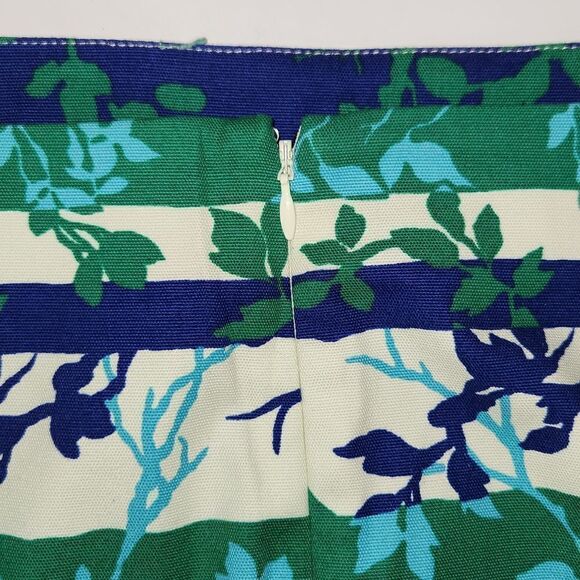 Talbots CANVAS COTTON Botanical A-LINE SKIRT - Picture 7 of 10